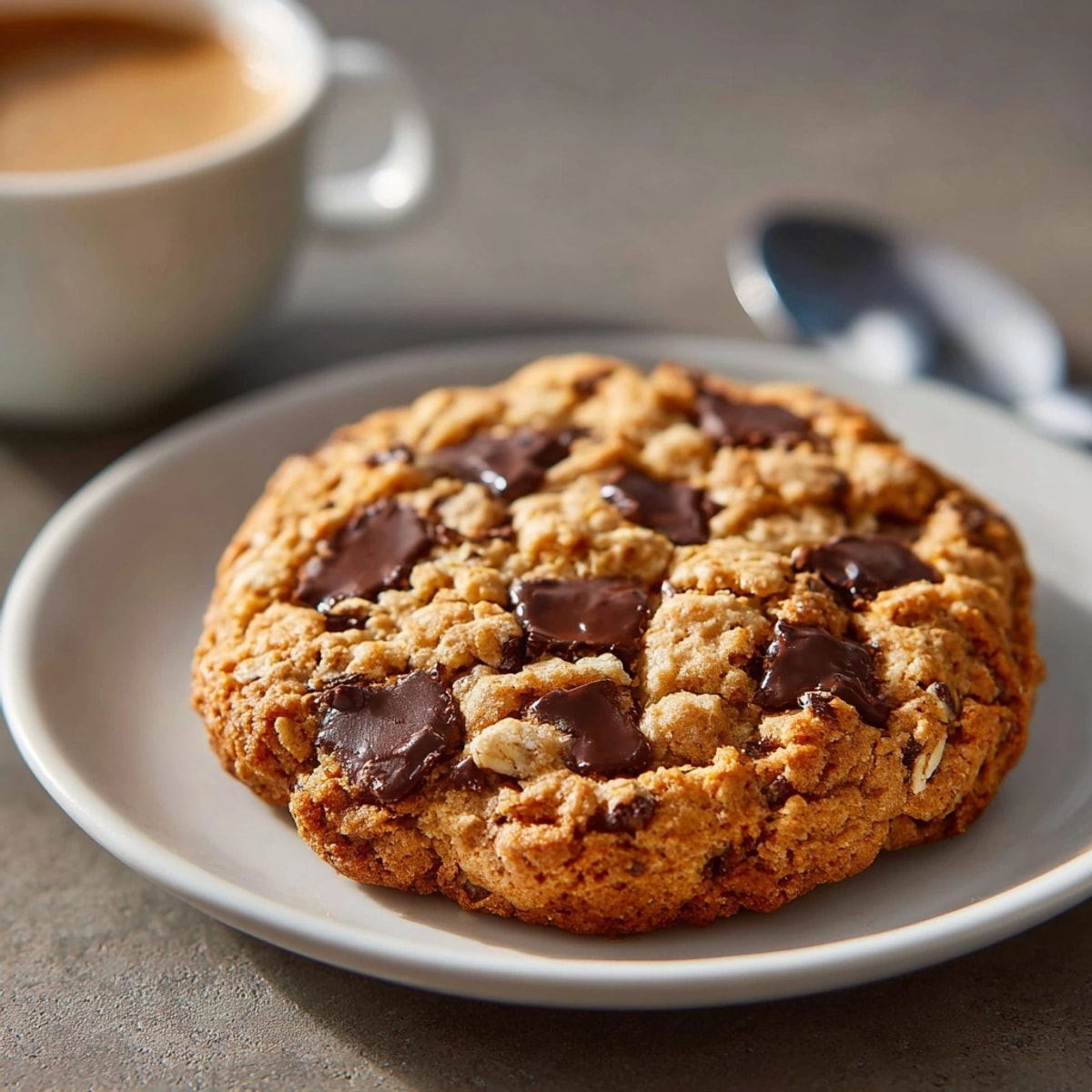 Delicious, easy recipe: soft and sweet Peanut Butter Oatmeal Chocolate Chip Cookies.