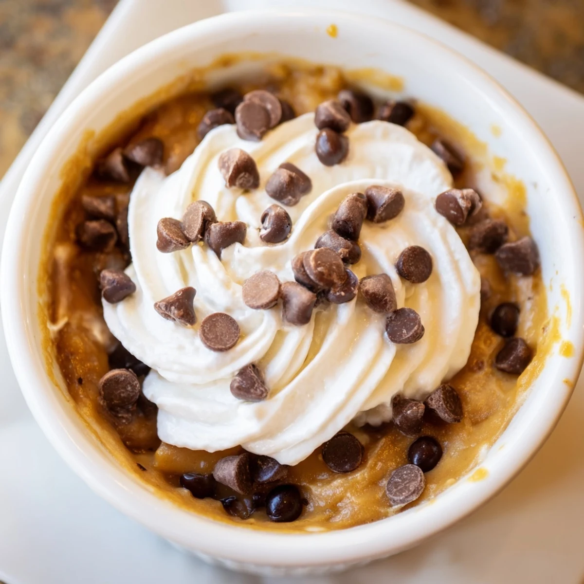 Thanksgiving Chocolate Chip Pumpkin Pudding