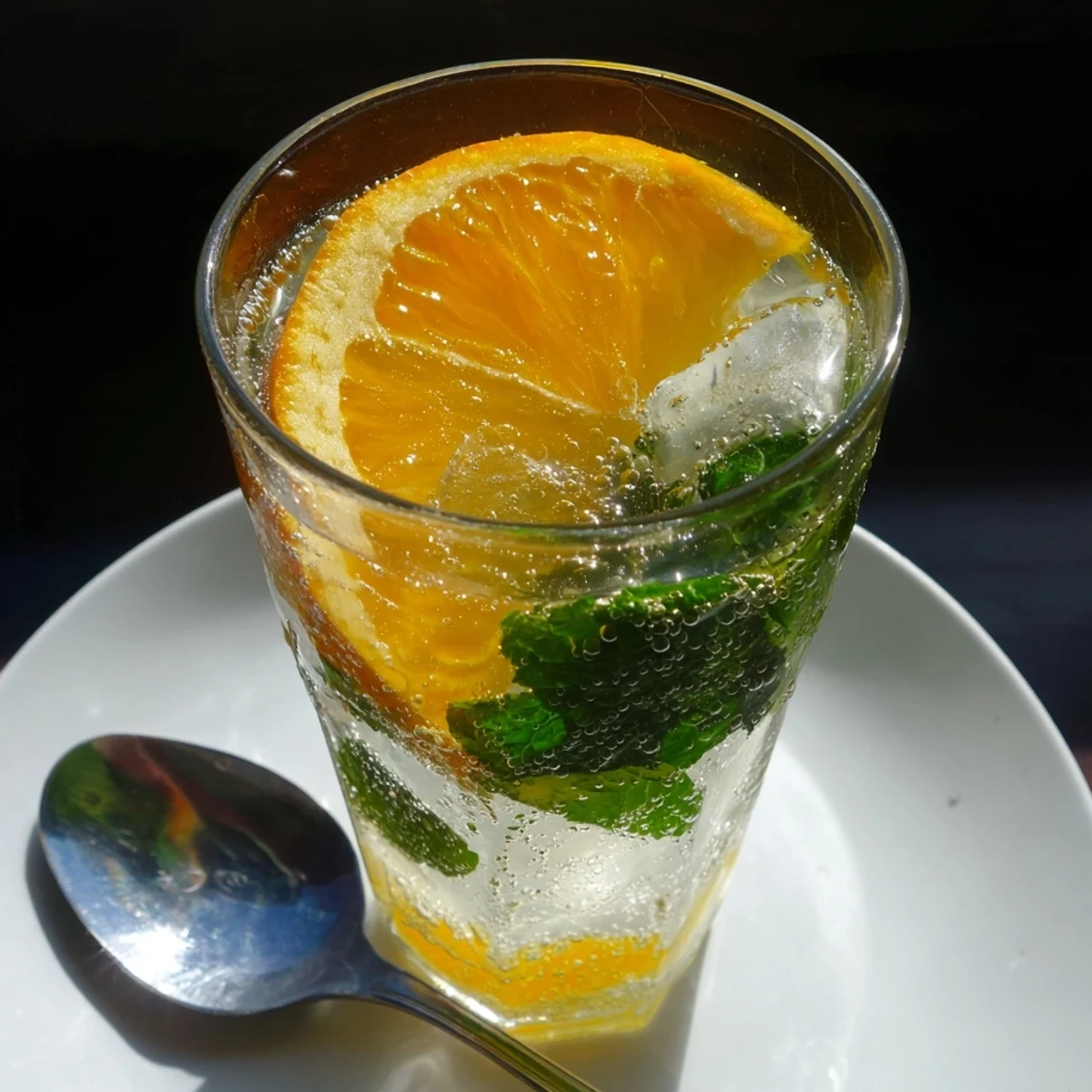 Enjoy a refreshing probiotic soda mocktail, bursting with citrus and herb flavors.  