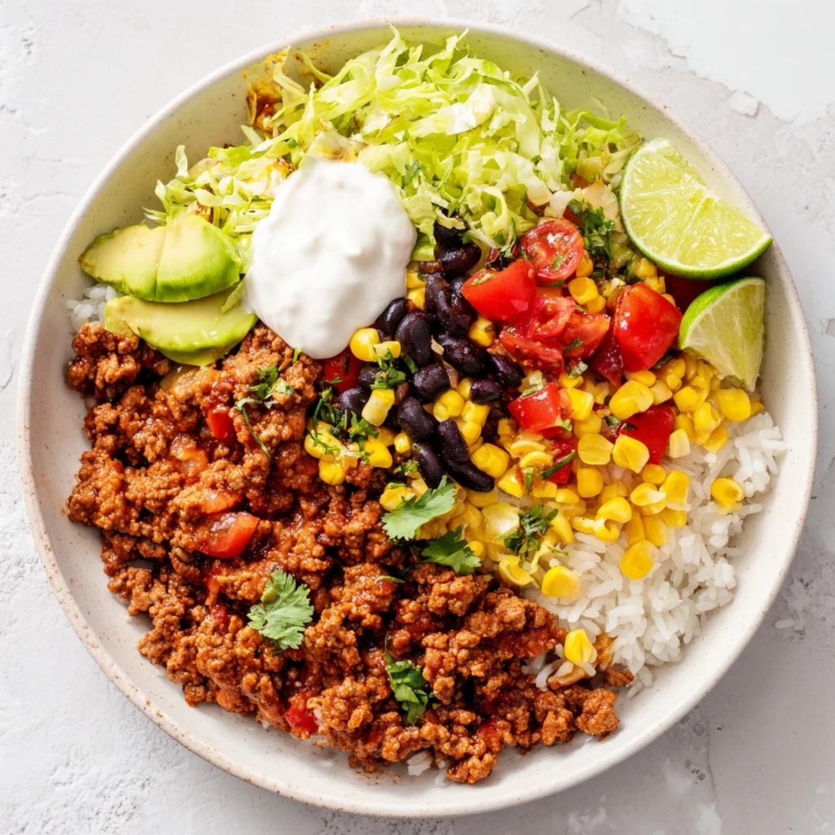 Loaded Beef Burrito Bowl