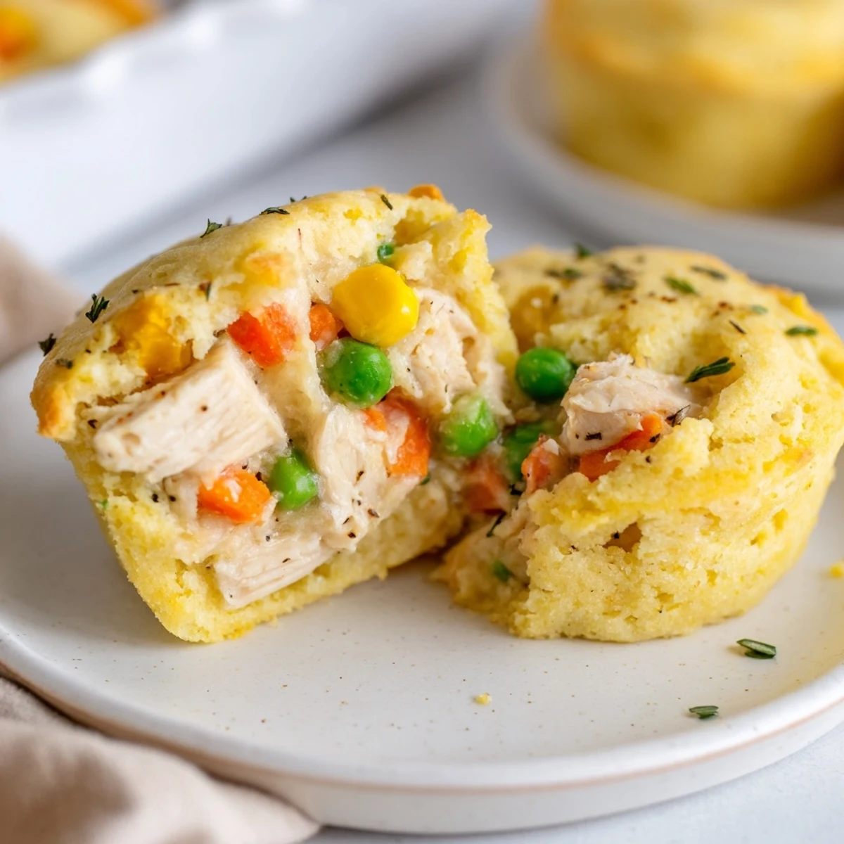 Mini Chicken Pot Pie Muffins