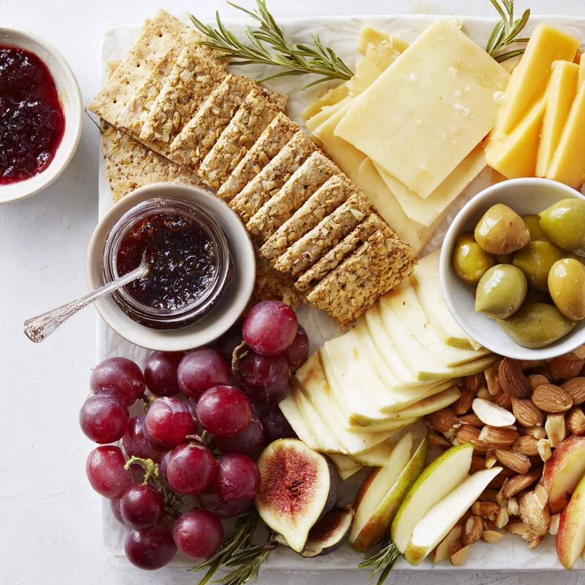 This gorgeous golden wheat bundle board showcases an array of delicious snacks and perfect for entertaining.