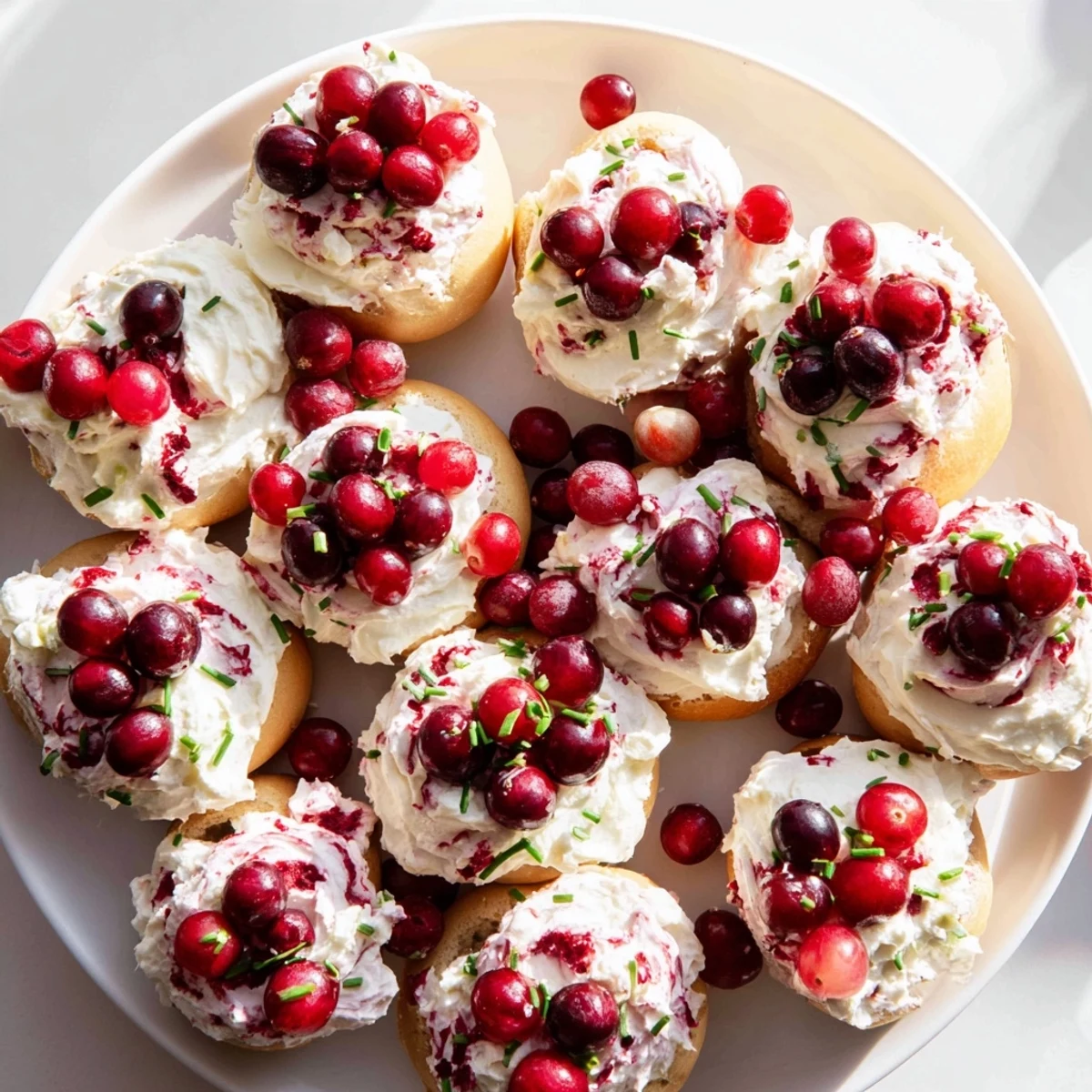 Cranberry Sleigh Bagel Board