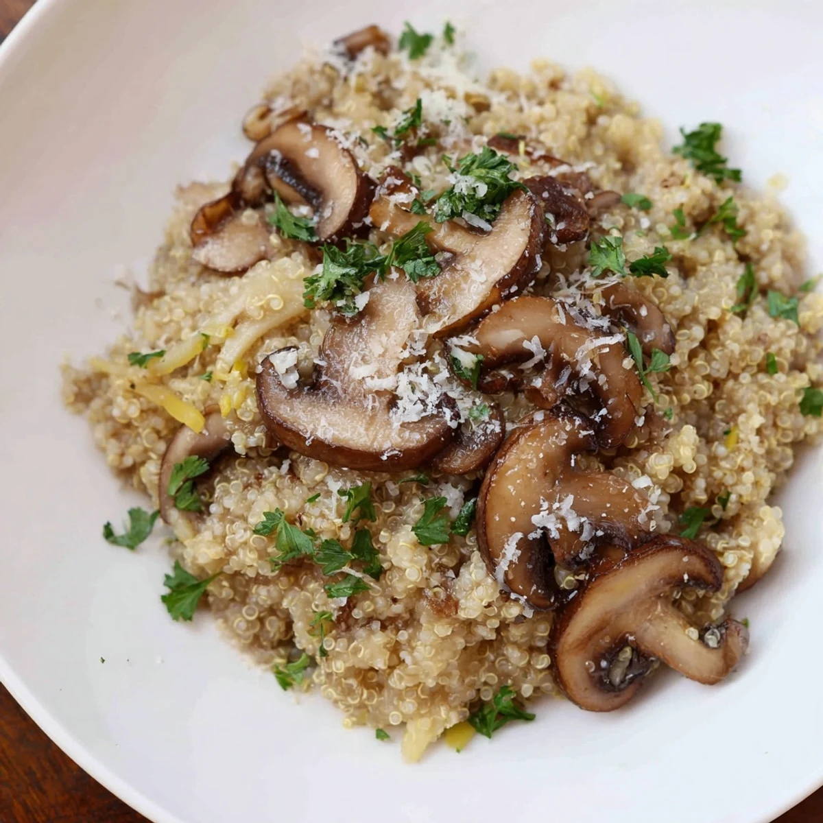 Mushroom Quinoa Risotto Delight