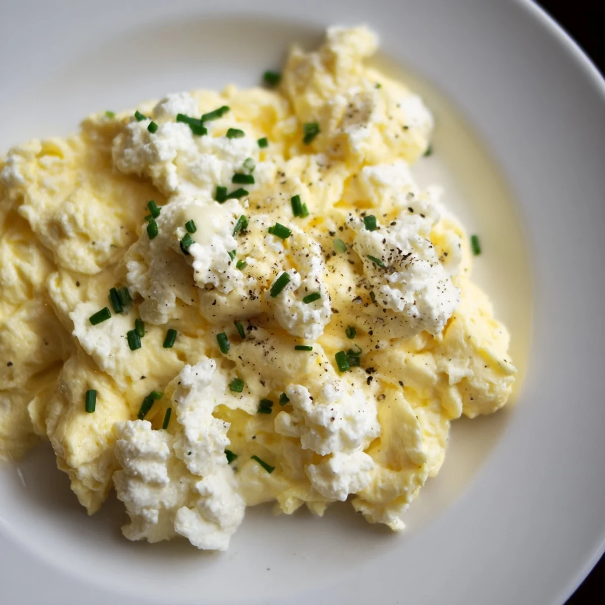 Enjoy soft and flavorful Cottage Cheese Scrambled Eggs, perfect for a quick, healthy morning meal.