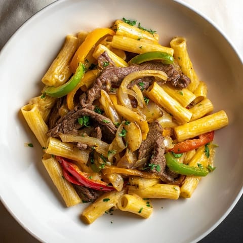 Philly Cheese Steak Pasta