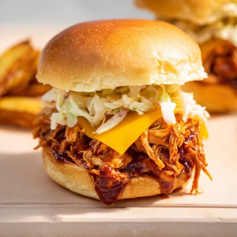 Juicy BBQ Chicken Sliders