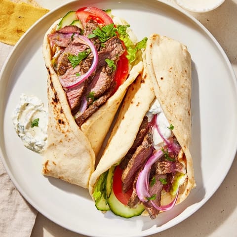 Beef Shawarma Wraps Creamy