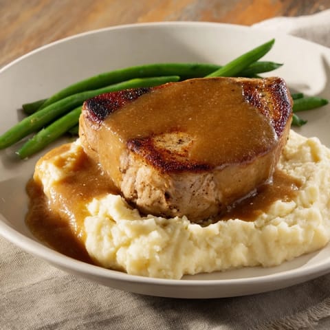 Pork Chops Cheddar Mash