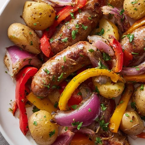 Sheet Pan Sausage Peppers