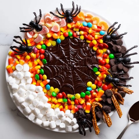 Spiderweb Candy Platter