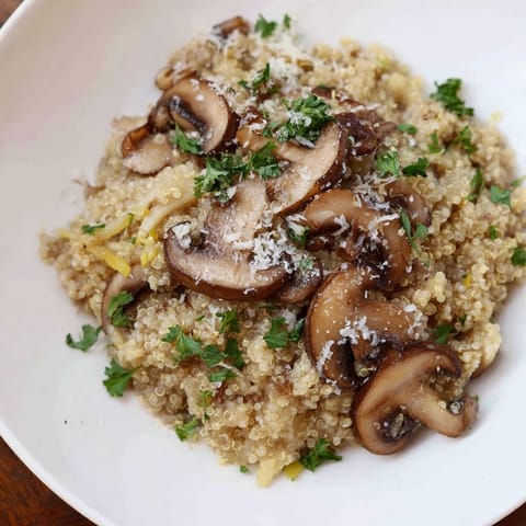 Mushroom Quinoa Risotto Delight