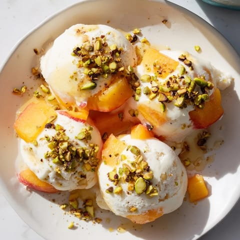 Frozen Peach Yogurt Bites