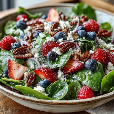 Spinach Berry Salad Bowl