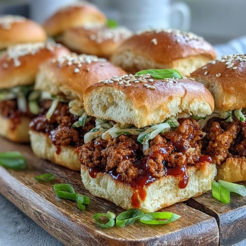 Korean Turkey Sloppy Joe Sliders