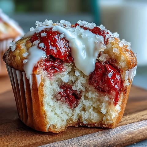 Strawberry Yogurt Muffins