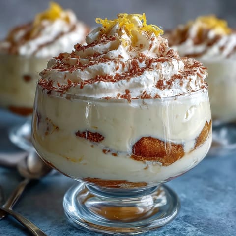 Homemade Limoncello Tiramisu Cups