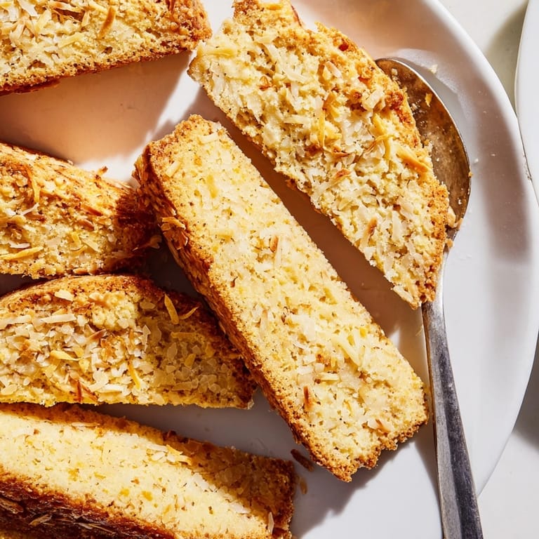 Homemade Ricotta Lemon Coconut Biscotti; enjoy these crunchy Italian cookies dunked in your coffee.