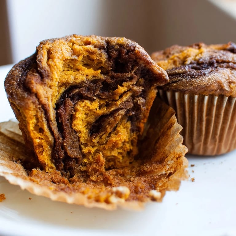 Aromatic gingerbread pumpkin muffin swirls, perfect for cozy holiday breakfasts and gatherings.  