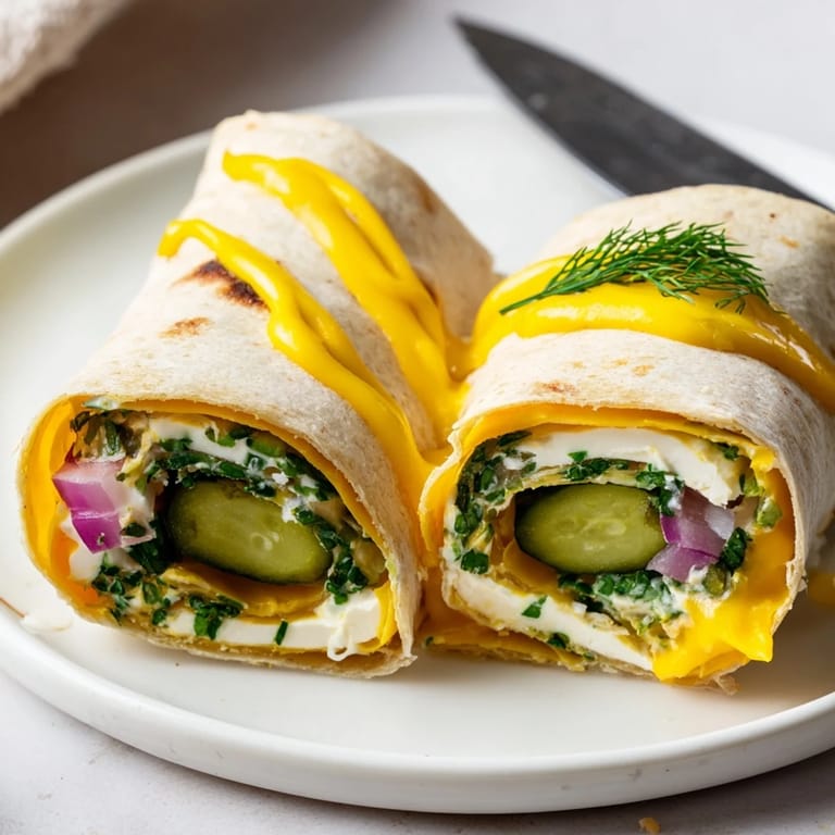 Enjoy flavorful Pickle-in-a-Blanket bites, perfect for snacking at picnics or gatherings.