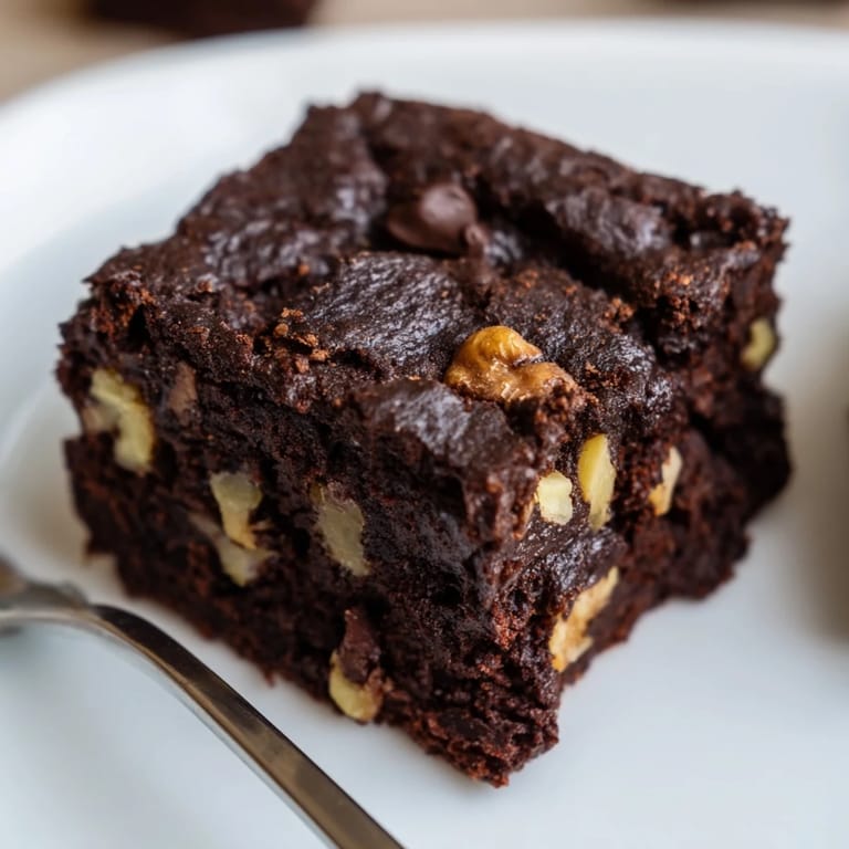 Fudgy Zero-Waste Brownies with nut-milk pulp for eco-friendly dessert lovers to enjoy.
