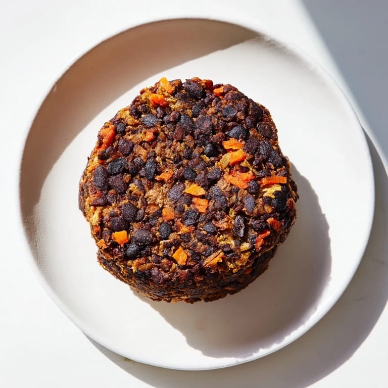 A close-up of a delicious homemade black bean burger, ready to be enjoyed with all the tasty toppings.
