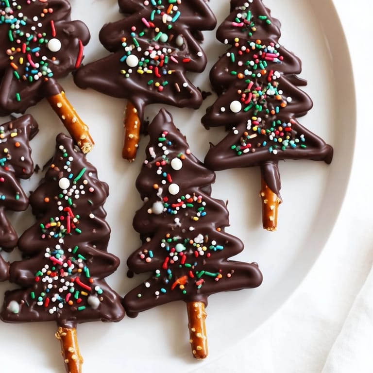 Festive Express Chocolate Christmas Trees, arranged on parchment, ready to be enjoyed or given as a gift.