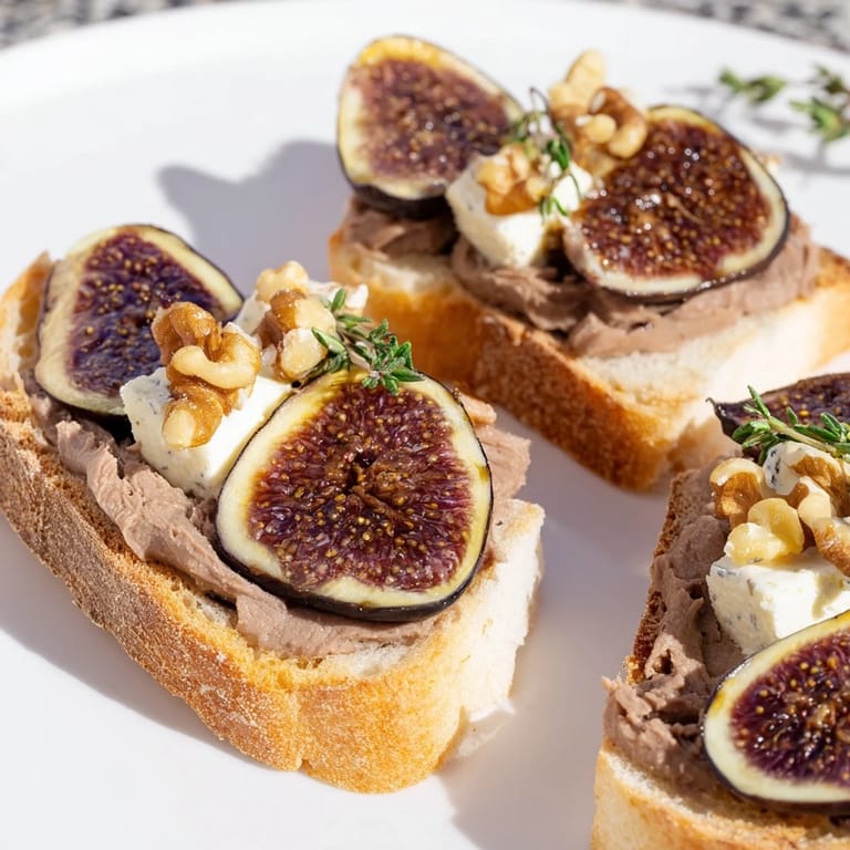 Savor the flavors of this Royal Tapestry, a French appetizer with creamy pâté and figs.