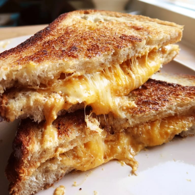 The spicy-sweet aroma of this Honey Chipotle Butter Grilled Cheese fills the kitchen, ready to be enjoyed.
