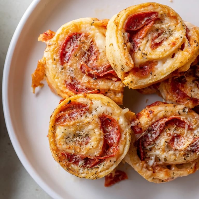 Homemade air fryer pizza rolls, perfect bite-sized snacks, served with a side of dipping sauce.