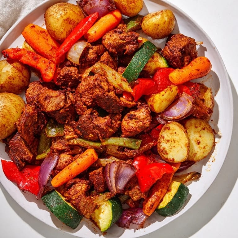 Imagine the smoky aroma: This authentic Jordanian Zarb features marinated meats and tender vegetables, wonderfully delicious.