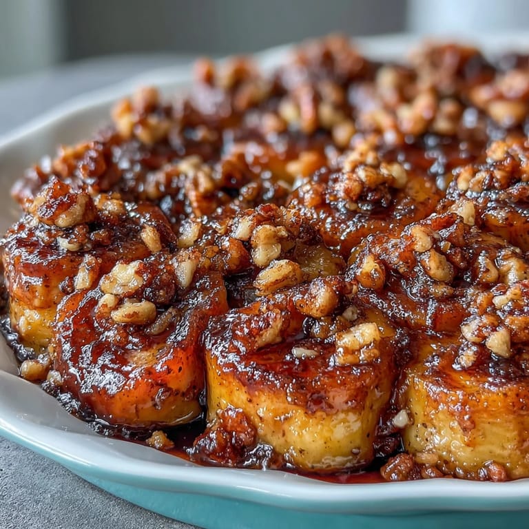 Classic soul food candied yams with a gooey marshmallow topping and spiced pecan crumble, offering rich flavors and comforting textures.