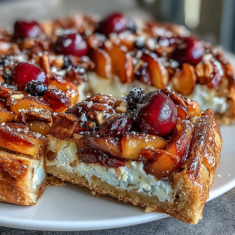 Golden-baked Summer Stone Fruit Galette with Frangipane, showcasing ripe stone fruits over a luscious almond cream filling in a buttery, crisp crust.