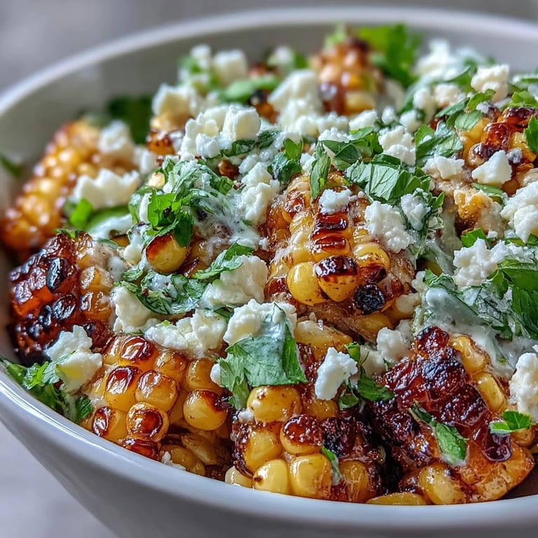 Jewel-toned Mexican Street Corn Salad bursting with lime, spice, and corn.